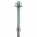 Itw Brands Trubolt Wedge Anchor, 3/8" Dia., 2-1/4" L, Steel Zinc Plated 50081